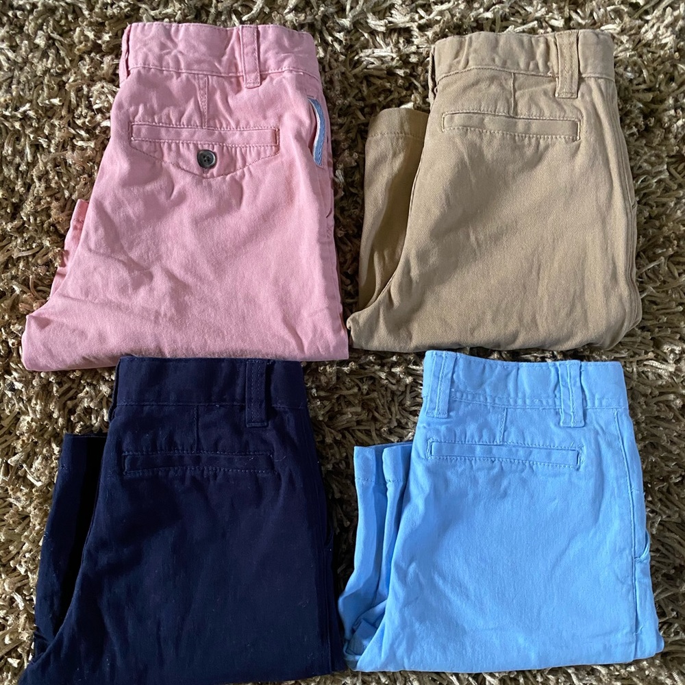 Four pairs Boys sz 12 chino shorts